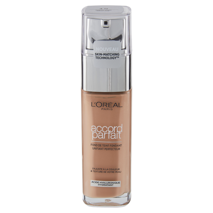 L'Oréal Paris Accord Parfait, Fondotinta Liquido con Acido Ialuronico, 4.N Beige/Beige, 30 ml (25531678)