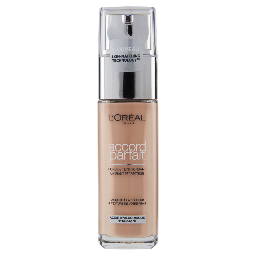L'Oréal Paris Accord Parfait, Fondotinta Liquido con Acido Ialuronico, 2.R/2.C Vanille Rose, 30 ml (25531673)