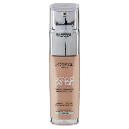 L'Oréal Paris Accord Parfait, Fondotinta Liquido con Acido Ialuronico, 2.R/2.C Vanille Rose, 30 ml (25531674)