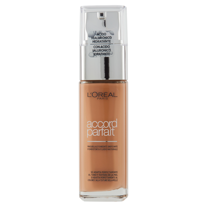 L'Oréal Paris Accord Parfait, Fondotinta Liquido Arricchito con Acido Ialuronico 7.R/7.C AmbreRosé (25531663)