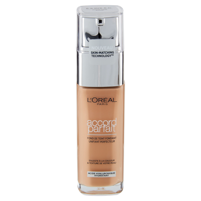 L'Oréal Paris Accord Parfait, Fondotinta Liquido con Acido Ialuronico, 5.5.R rosesun, 30 ml (25531680)