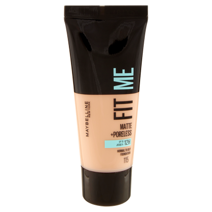 Maybelline New York Fondotinta Fit Me Matte&amp;Poreless, Finish Opacizzante, 115 Ivory 30 ml (25558890)