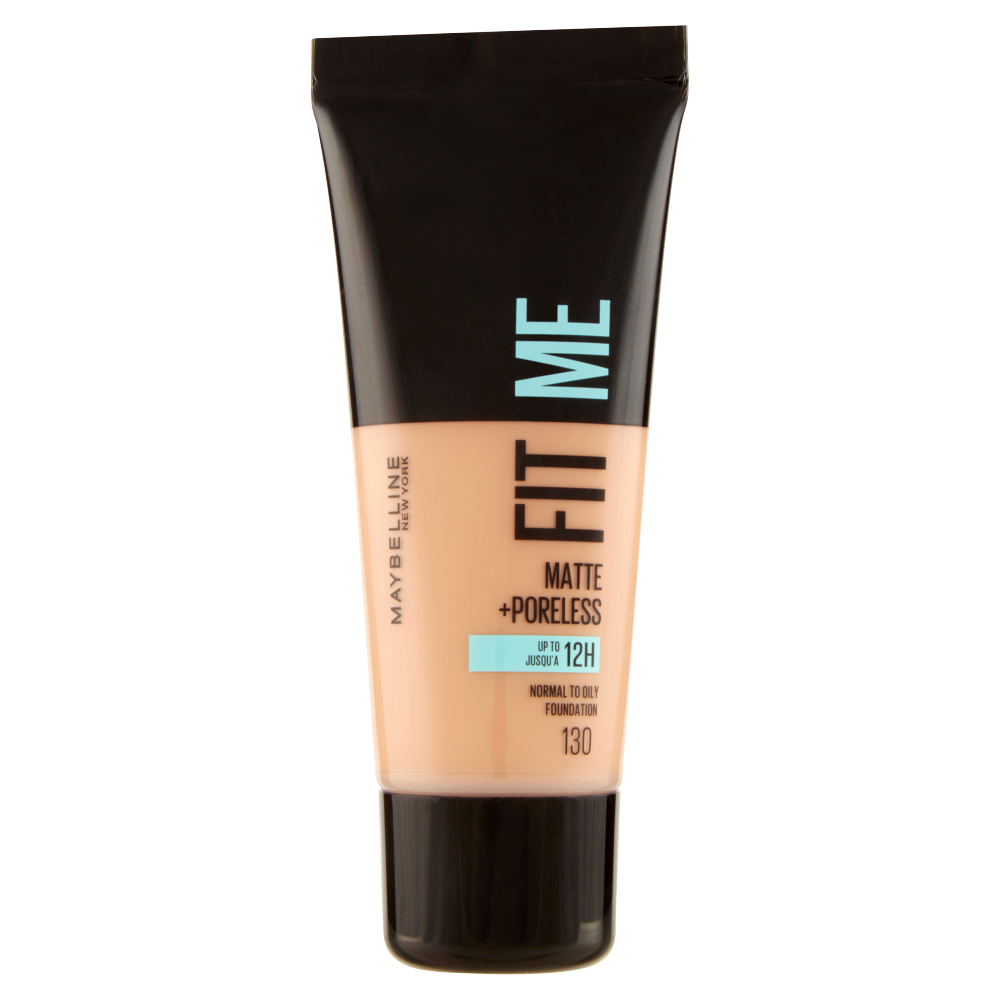 Maybelline New York Fondotinta Fit Me Matte&amp;Poreless, Finish Opacizzante, 130 Buff Beige 30 ml (25558902)