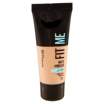 Maybelline New York Fondotinta Fit Me Matte&amp;Poreless, Finish Opacizzante, 130 Buff Beige 30 ml (25558903)