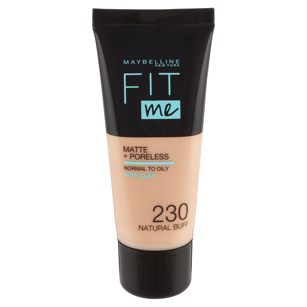 Maybelline New York Fondotinta Fit Me Matte&amp;Poreless, Finish Opacizzante, 230 Natural Buff (25558905)