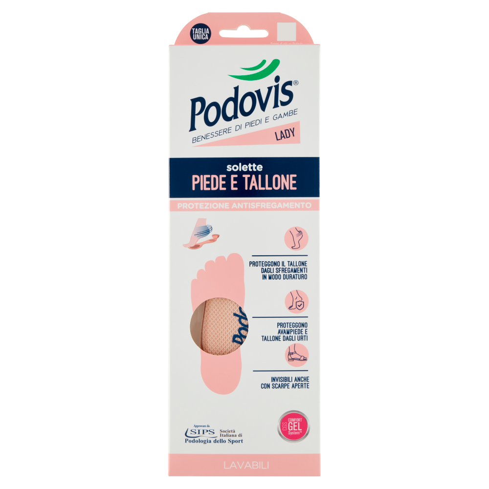 Podovis Lady solette Piede e Tallone Taglia Unica 1 Paio (25579930)