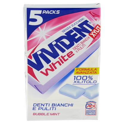 Vivident Xylit White Bubble Mint 5 Packs 67,5 g (25613635)