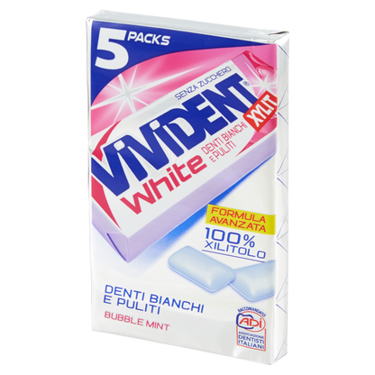 Vivident Xylit White Bubble Mint 5 Packs 67,5 g (25613636)